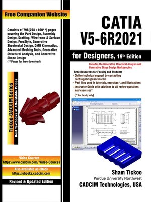 cover image of CATIA V5-6R2021 for Designers, 1